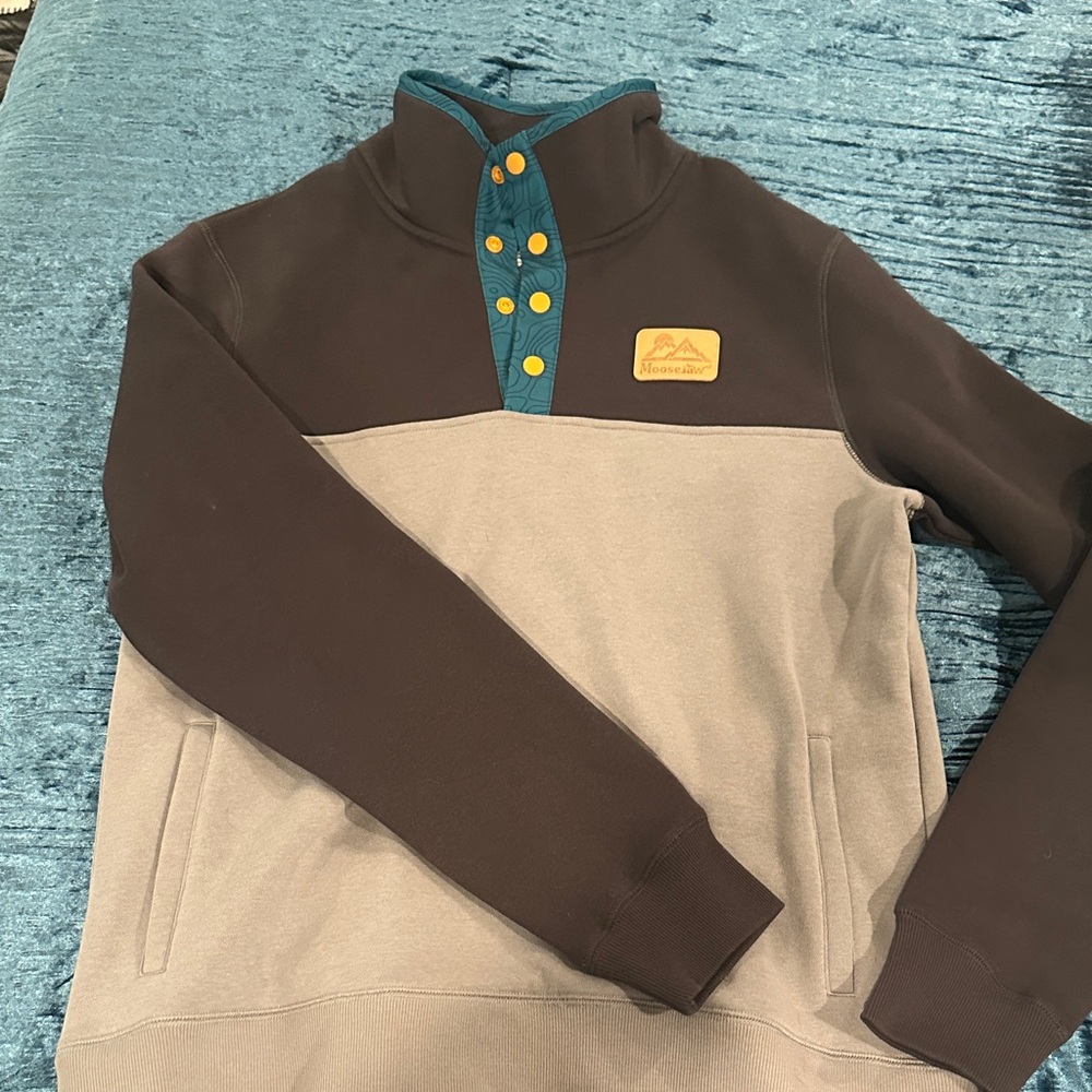 Black and Gray Quarter-Zip Pullover